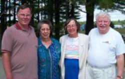 David and Carol Uselding with Mary and Bill Diederich