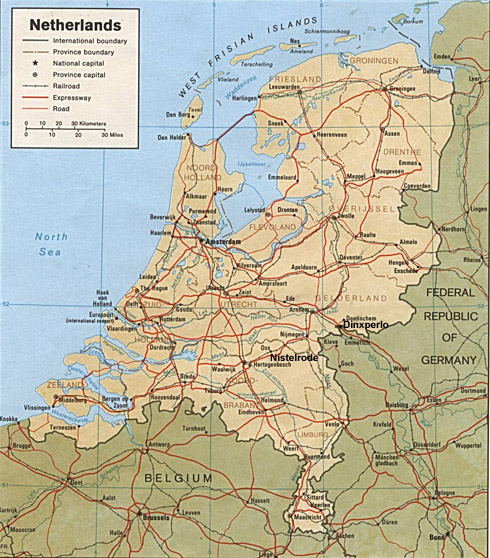 Map of the Netherlands