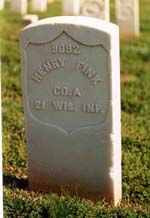 Henry Fink fought and died in the U.S. War between the States