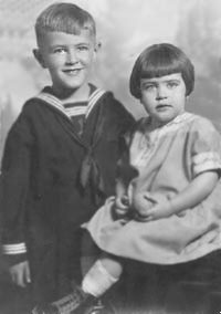 Margaret Anne Yost with brother Charles Clifford Yost